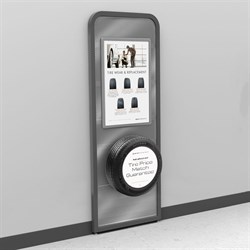 Buick Wall Mount Tire and Poster Display for Customer Lounge